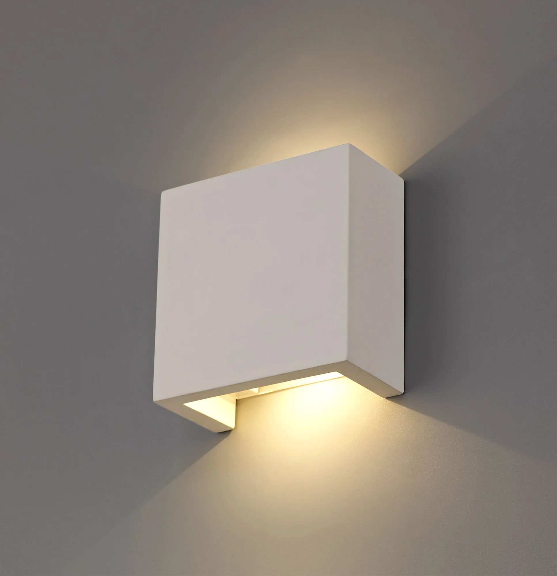 Alina Plaster Lights Deco Flush Wall Lights